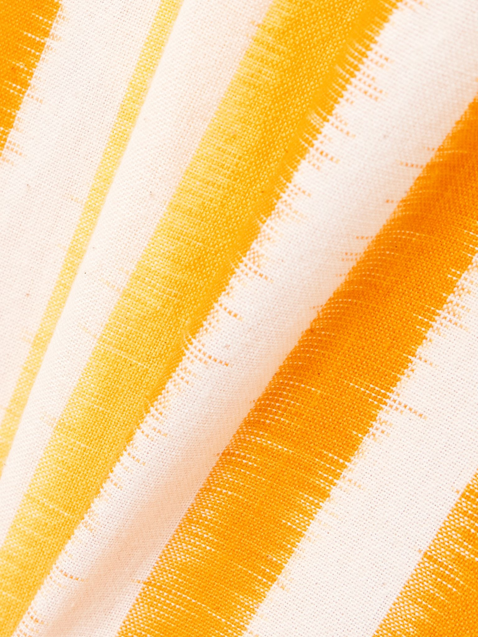 Azzurra striped cotton maxi dress Yellow - 4