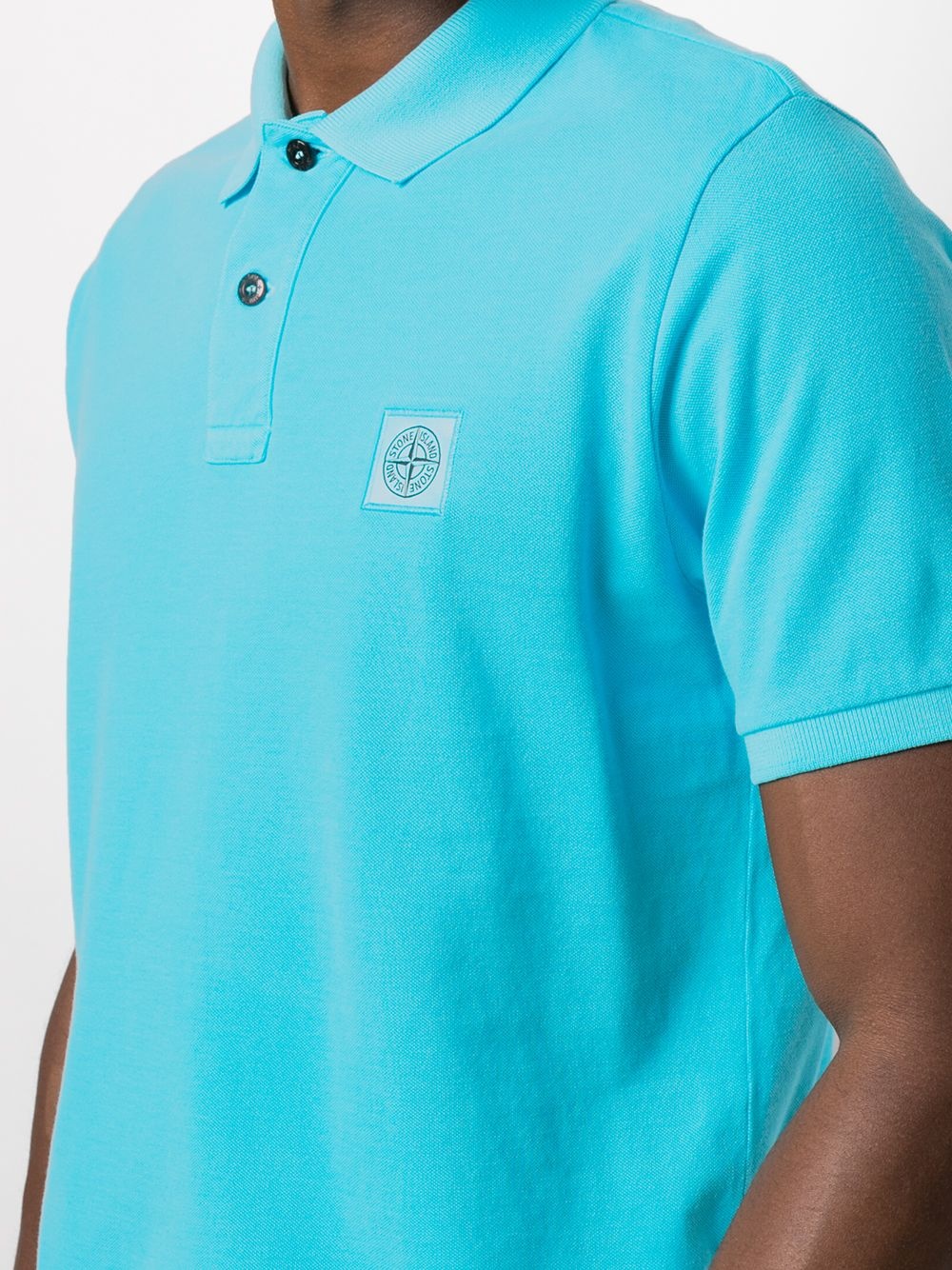 compass logo-patch polo shirt - 5