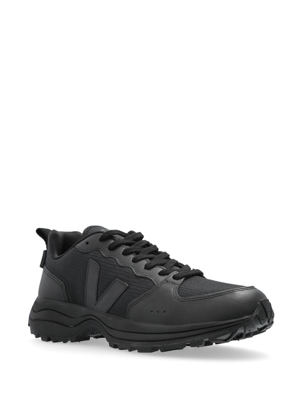 leather-panelled sneakers - 2