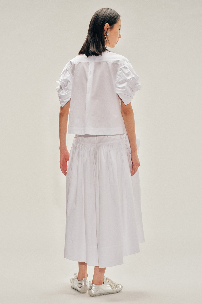 Cropped Rose Puff Sleeve Shirt 4