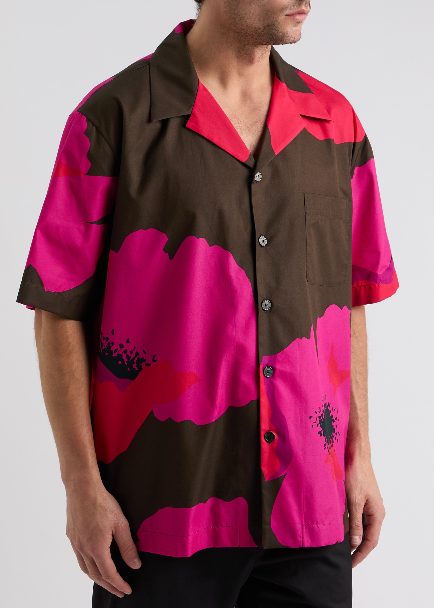 Floral-print cotton shirt - 2