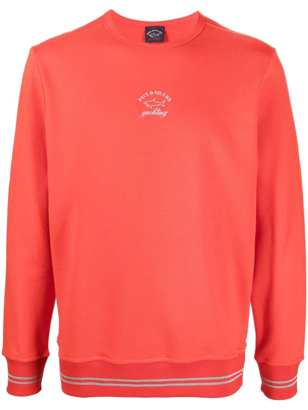 tipped logo-print sweatshirt - 1