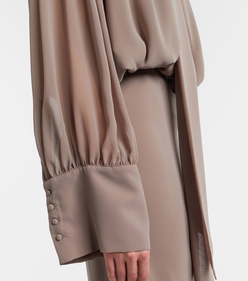 Scarf-detail maxi dress 5