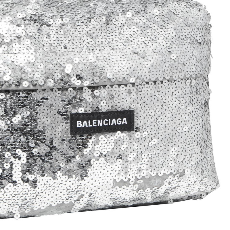 Men's Explorer Backpack With Embroidered Sequin  in Silver 7