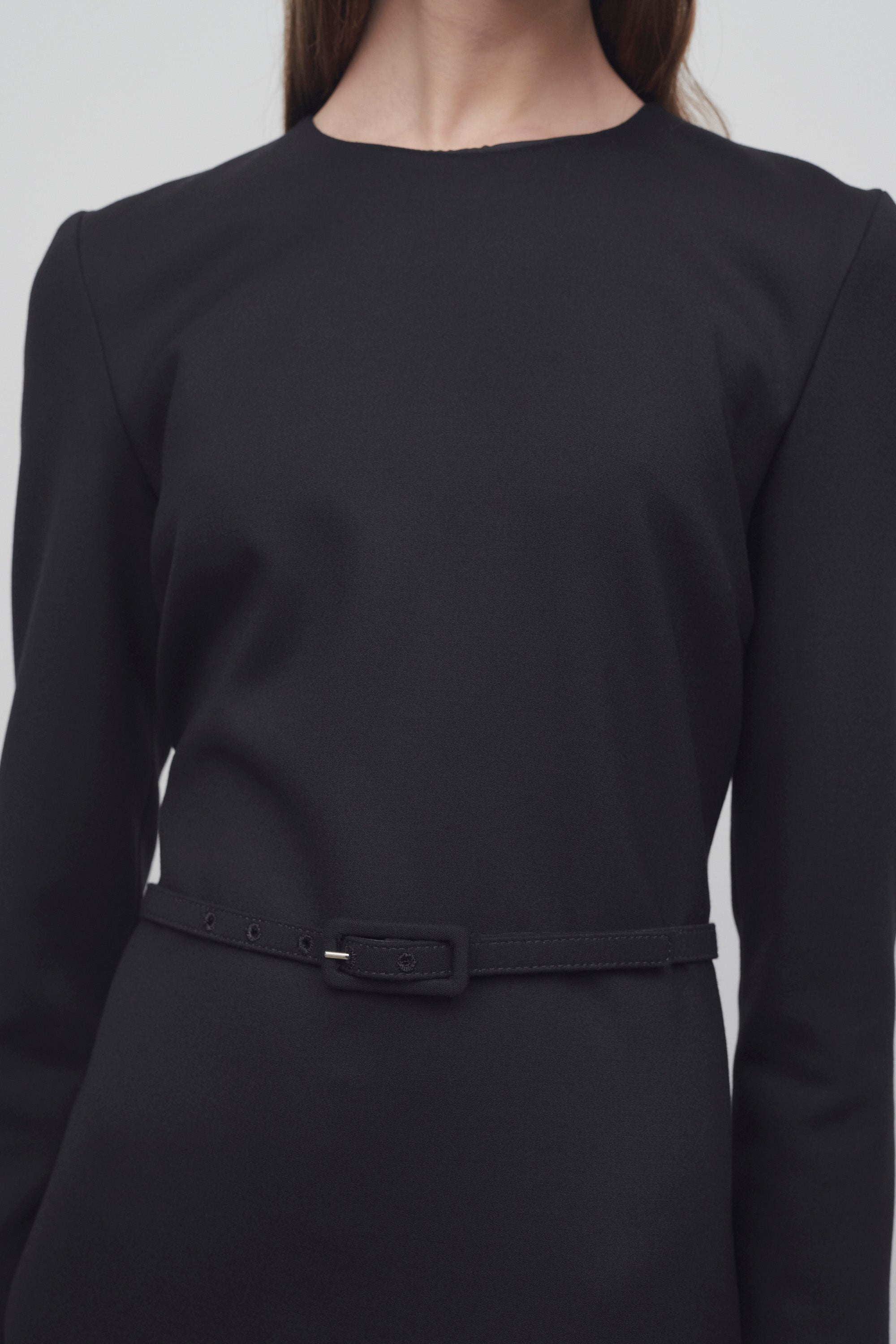 （New) The Row Angeline ドレス ストレッチウール The Row Angeline Dress in Wool | REVERSIBLE