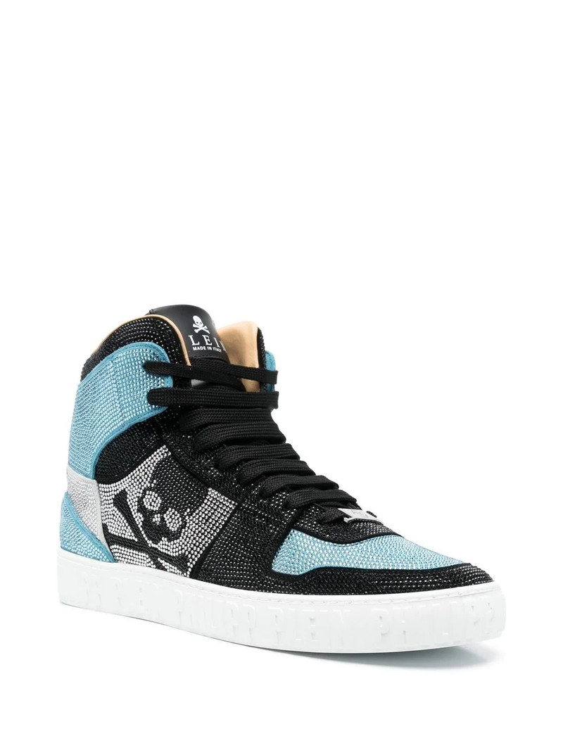 PHILIPP PLEIN Strass high-top sneakers outlook