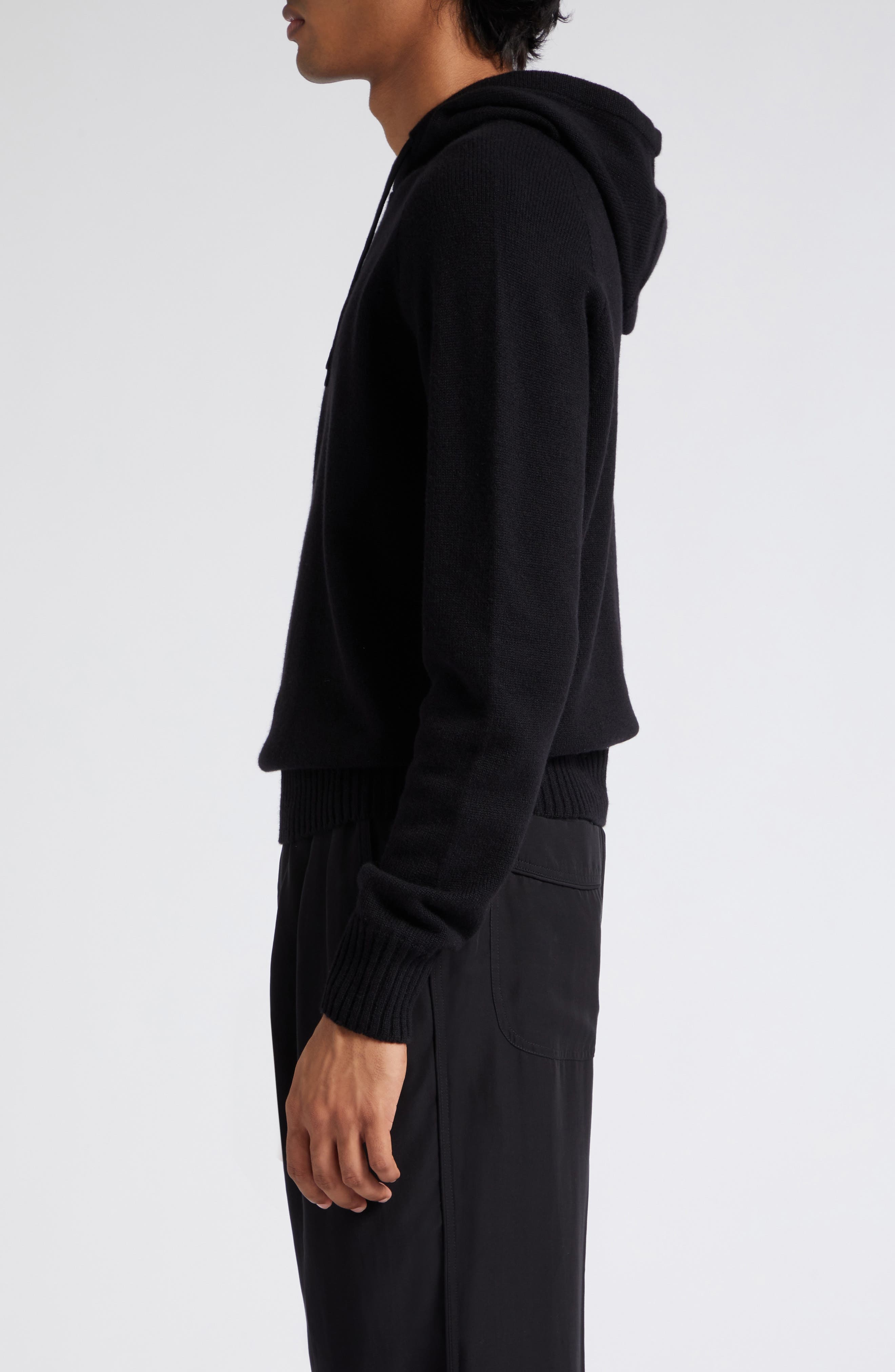 Cashmere Blend Hoodie Sweater - 3