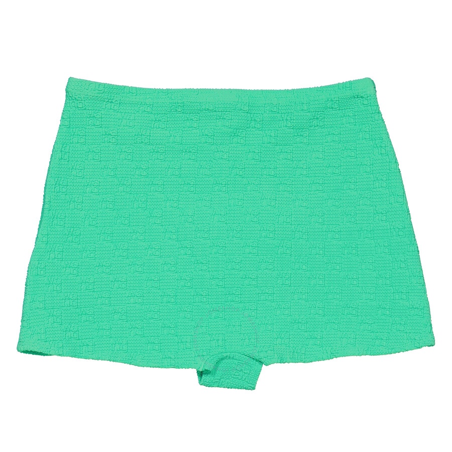 T by Alexander Wang Ladies Mint Julep All Over Logo Mini Skirt - 2