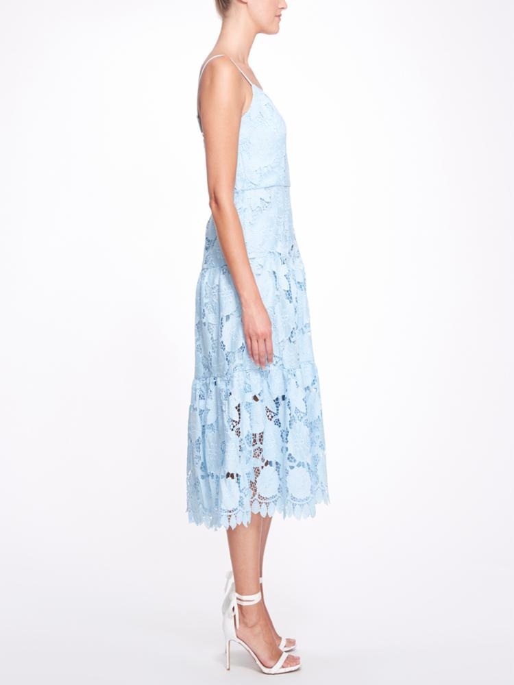 3D FLORAL EYELET DAY DRESS - 2