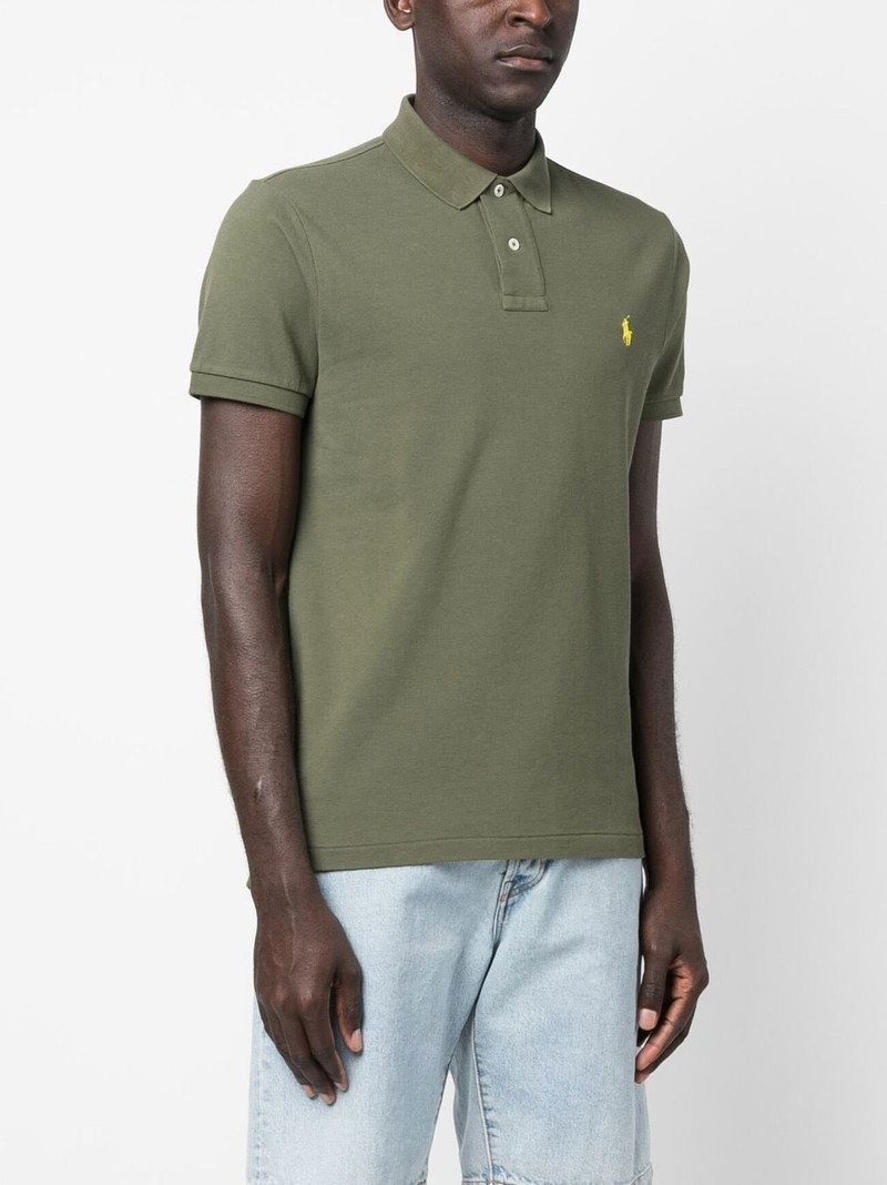 embroidered-logo detail polo shirt 3