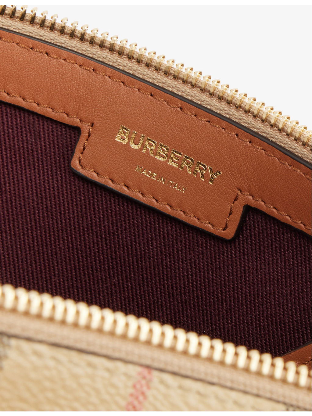 Check-print medium faux-leather bowling bag - 6