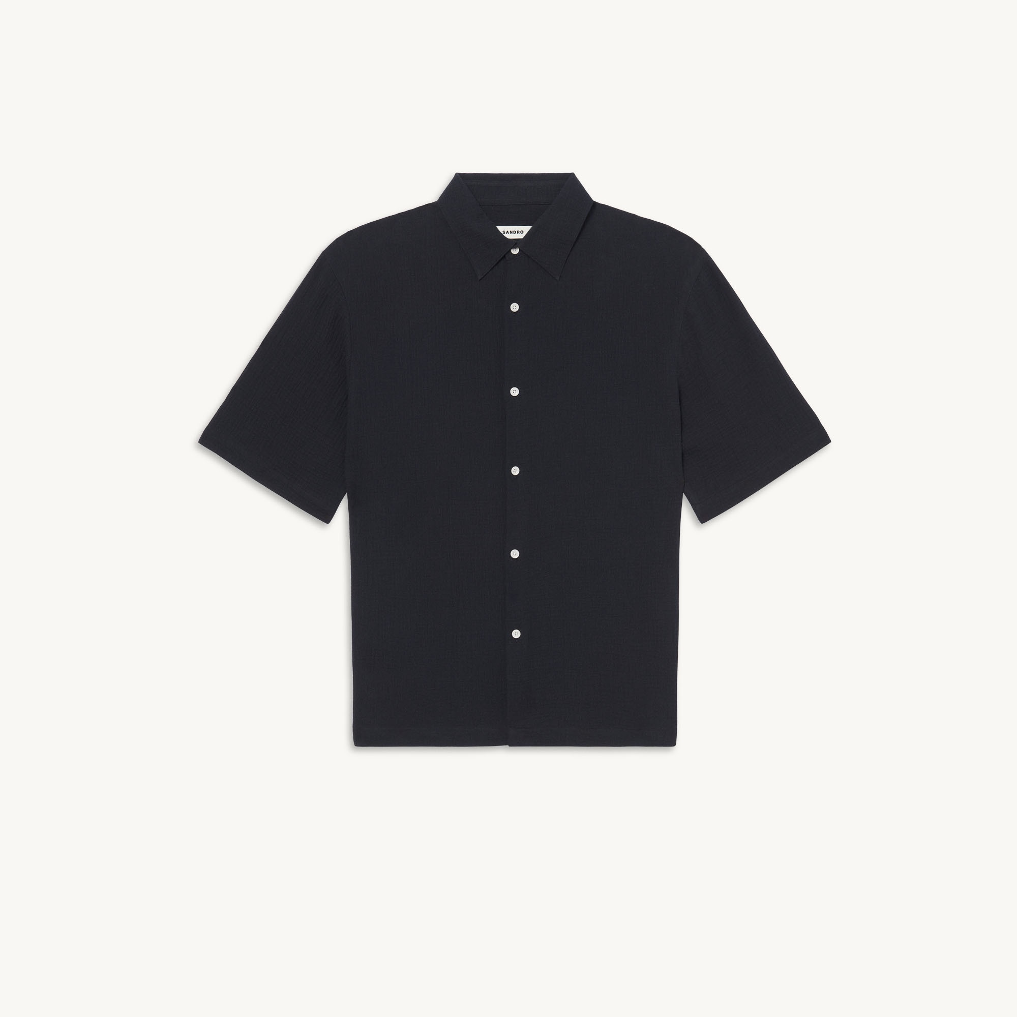 Honeycomb cotton shirt - 1