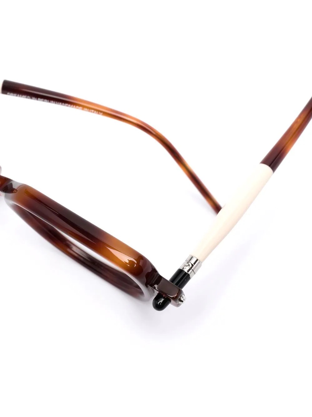 tortoiseshell-effect square-frame glasses - 3