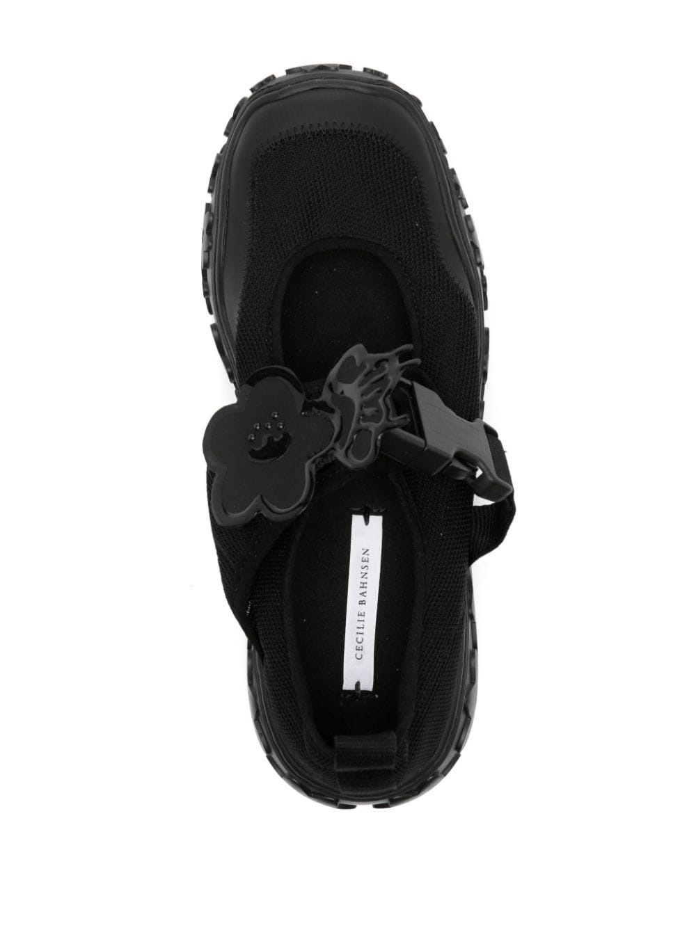 floral-appliquÃ© buckled sneakers - 4