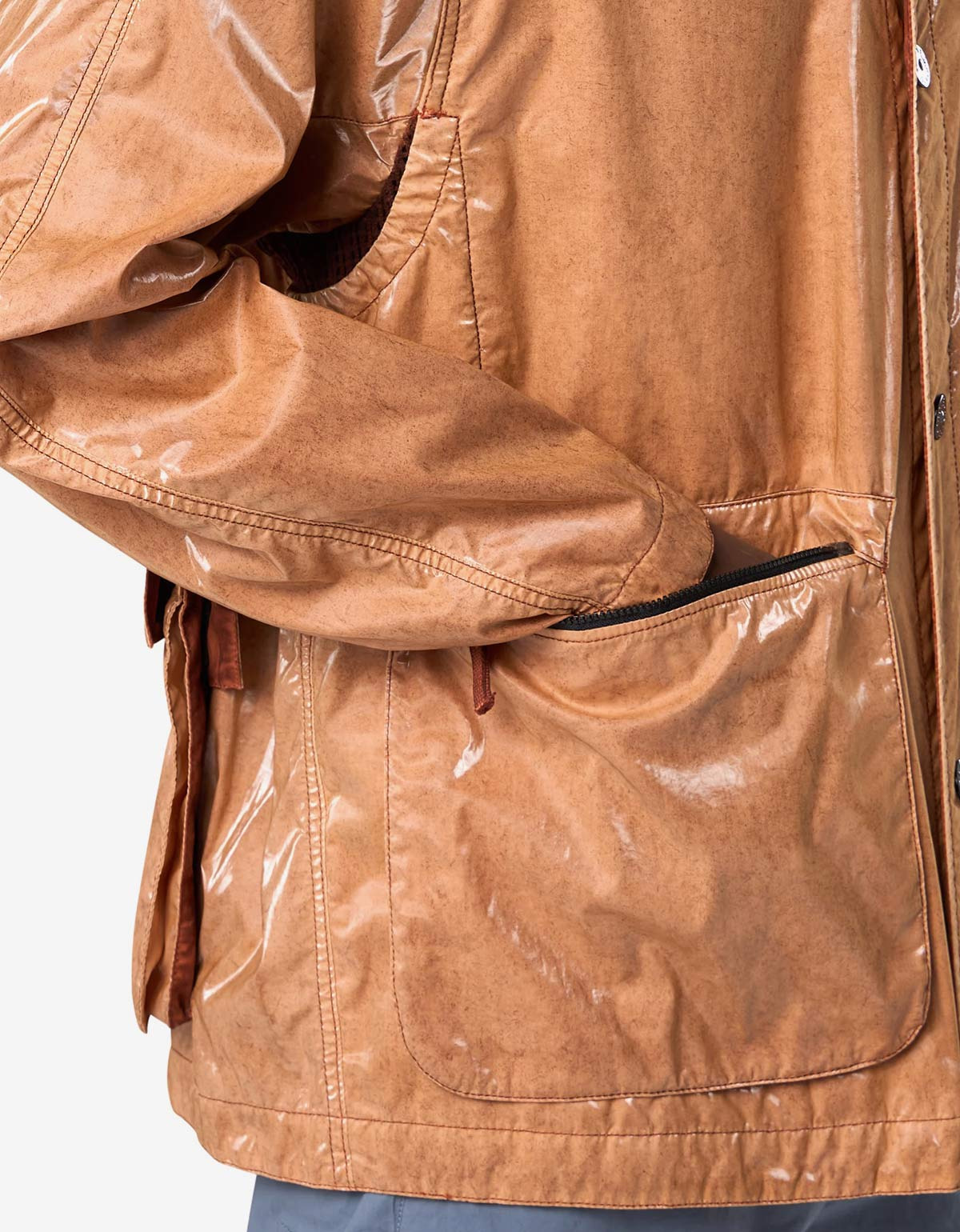Stone Island Mussola Prismatica ‘Pietra’ Brown Coach Jacket - 6