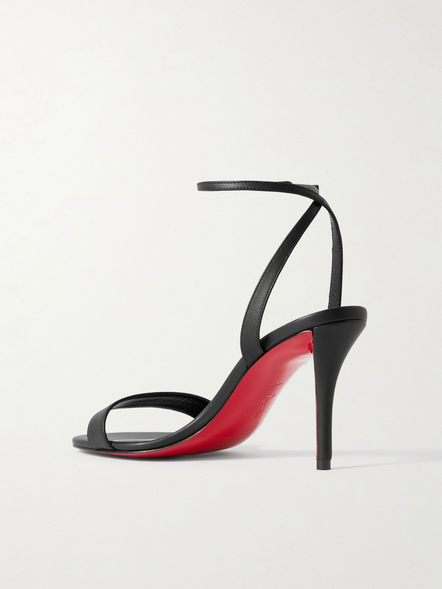 Miss Z 80 leather sandals Black - 3