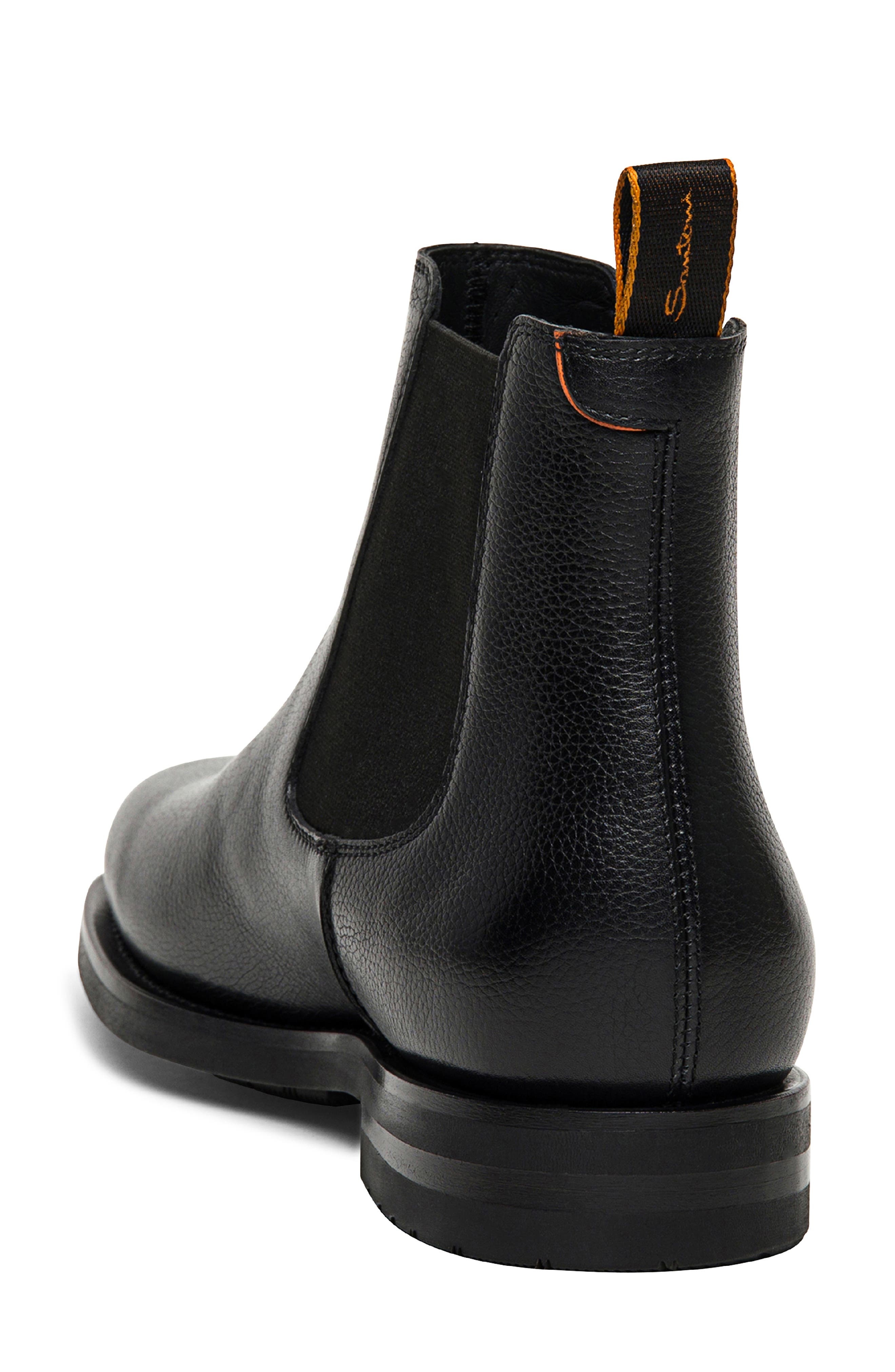 Santoni Enver Chelsea Boot in Black-N01 at Nordstrom - 5