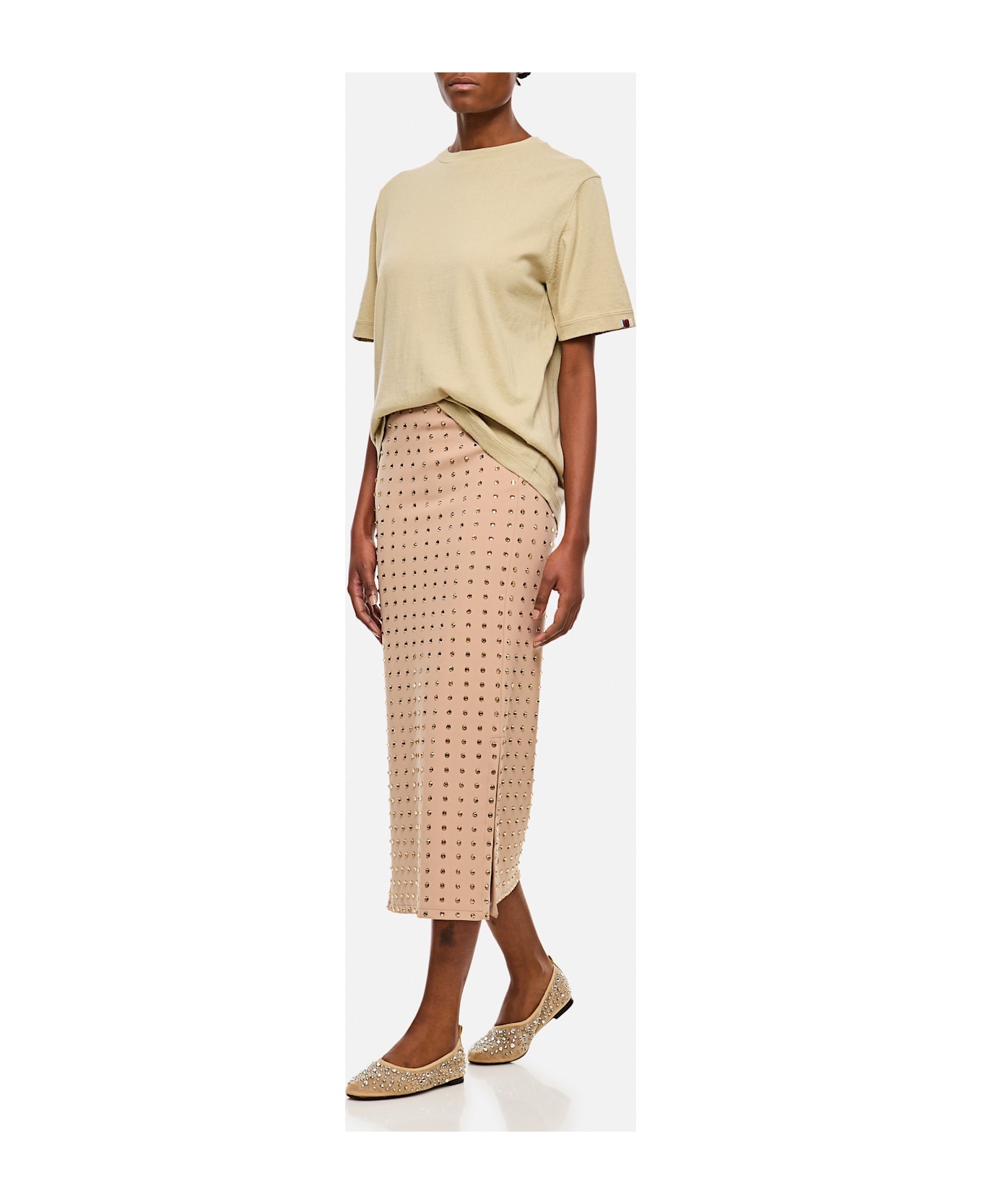 Nome Crystal Lycra Midi Skirt - 2