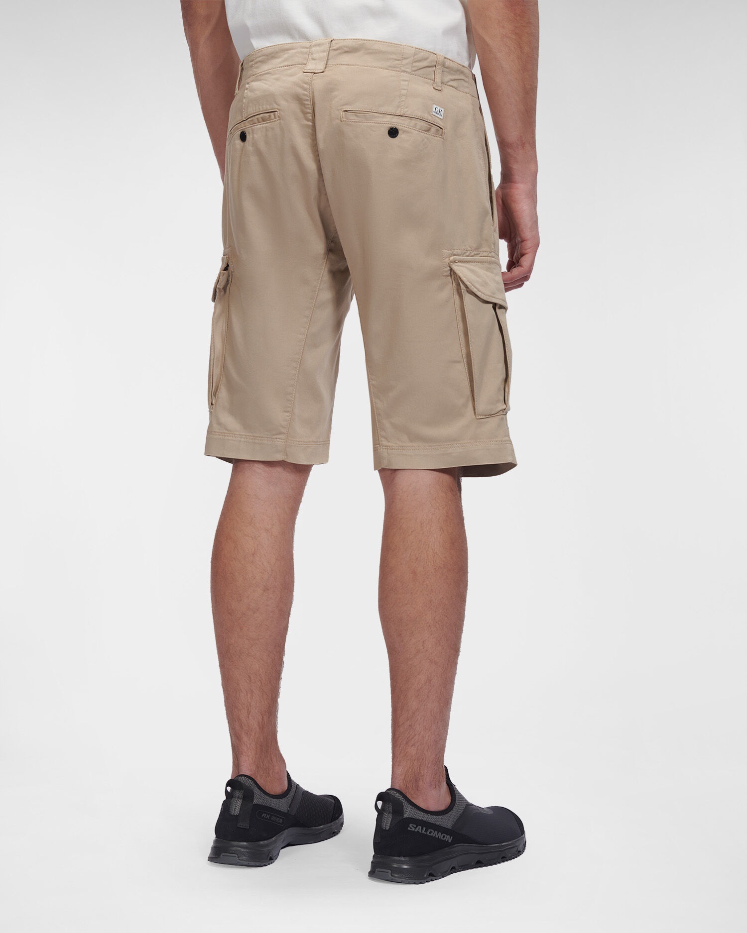 Stretch Sateen Cargo Shorts - 4