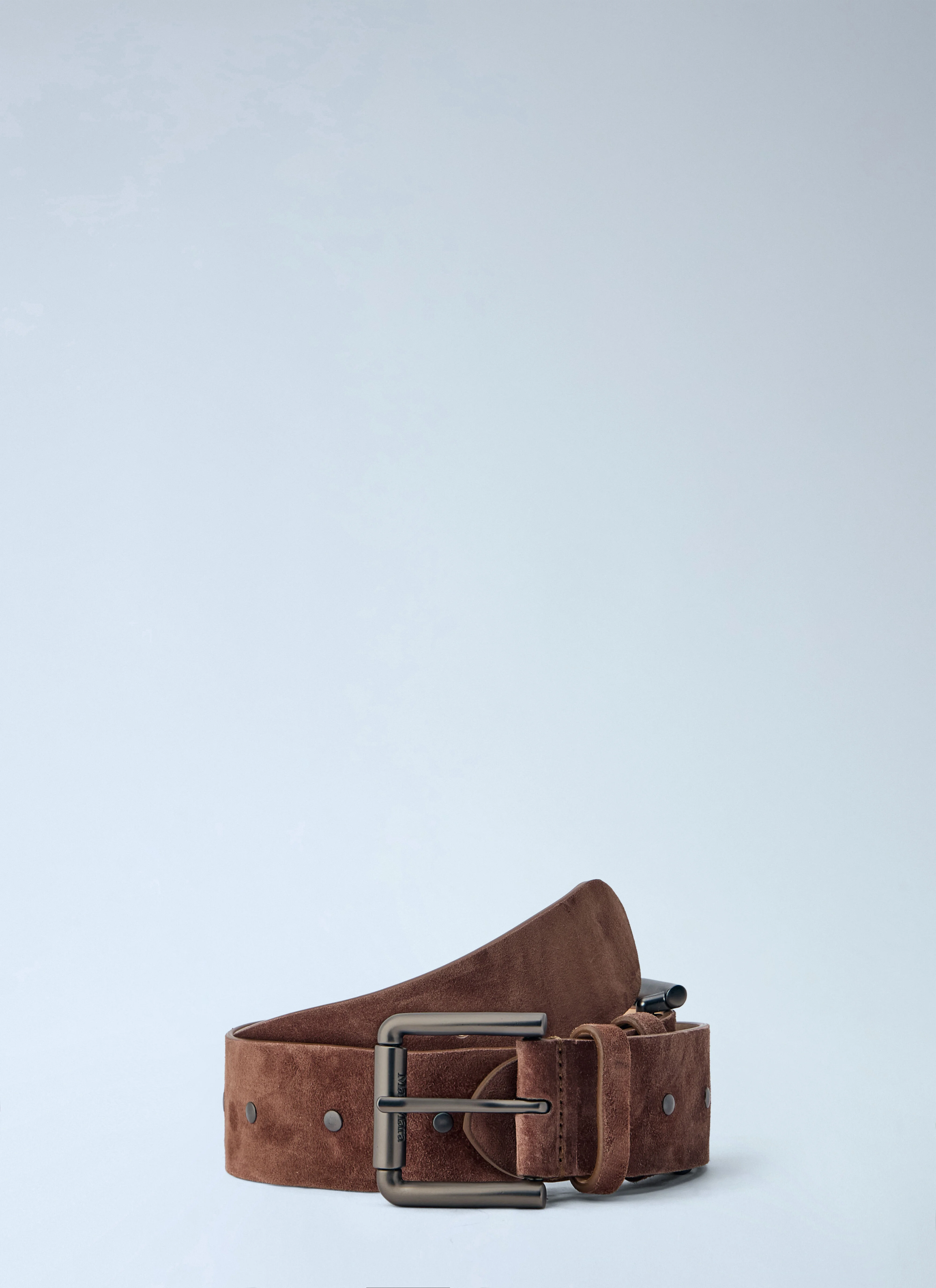 Suede Finish Leather Belt - 1