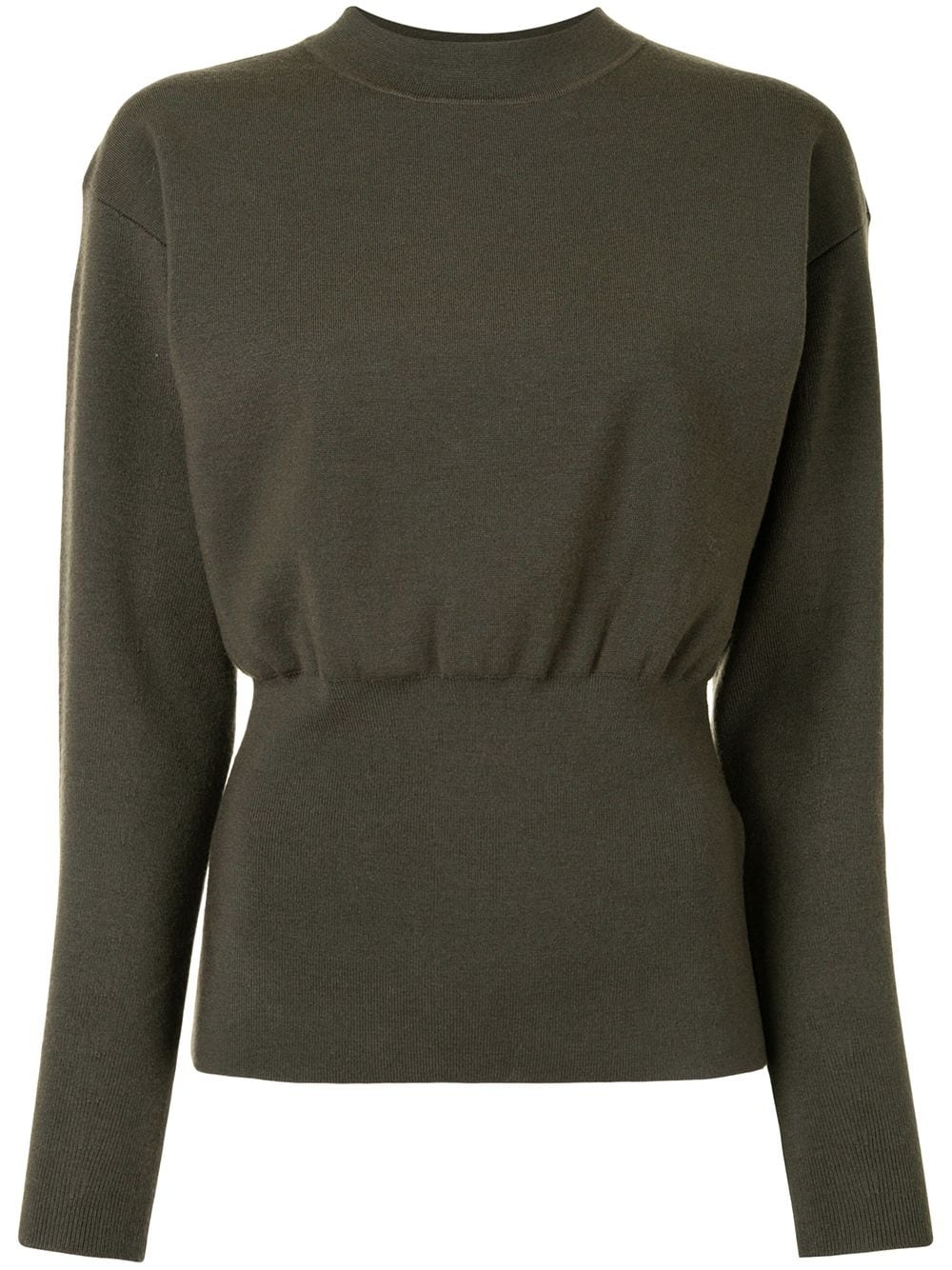 rib mock neck jumper - 1