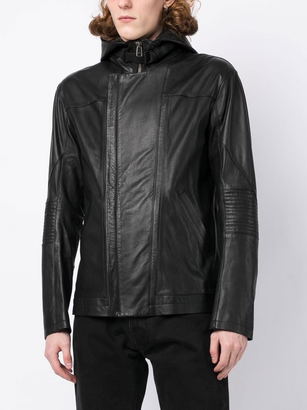 PHOTOGRAPH-PRINT LEATHER JACKET - 2