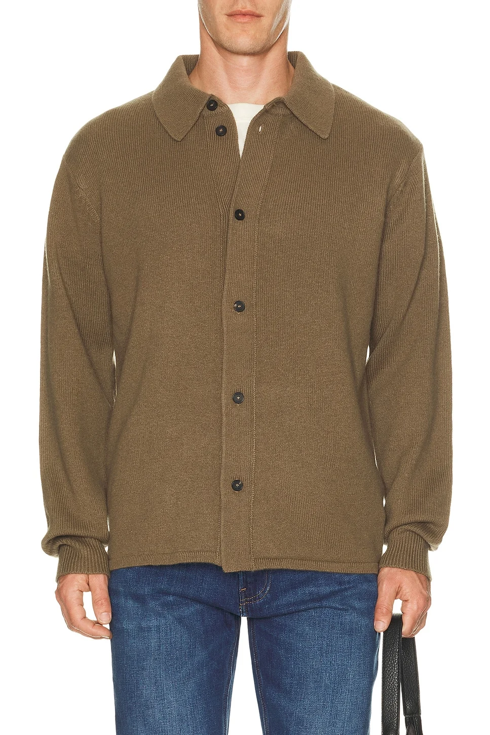 Boiled Wool Shirt Sweater - 1