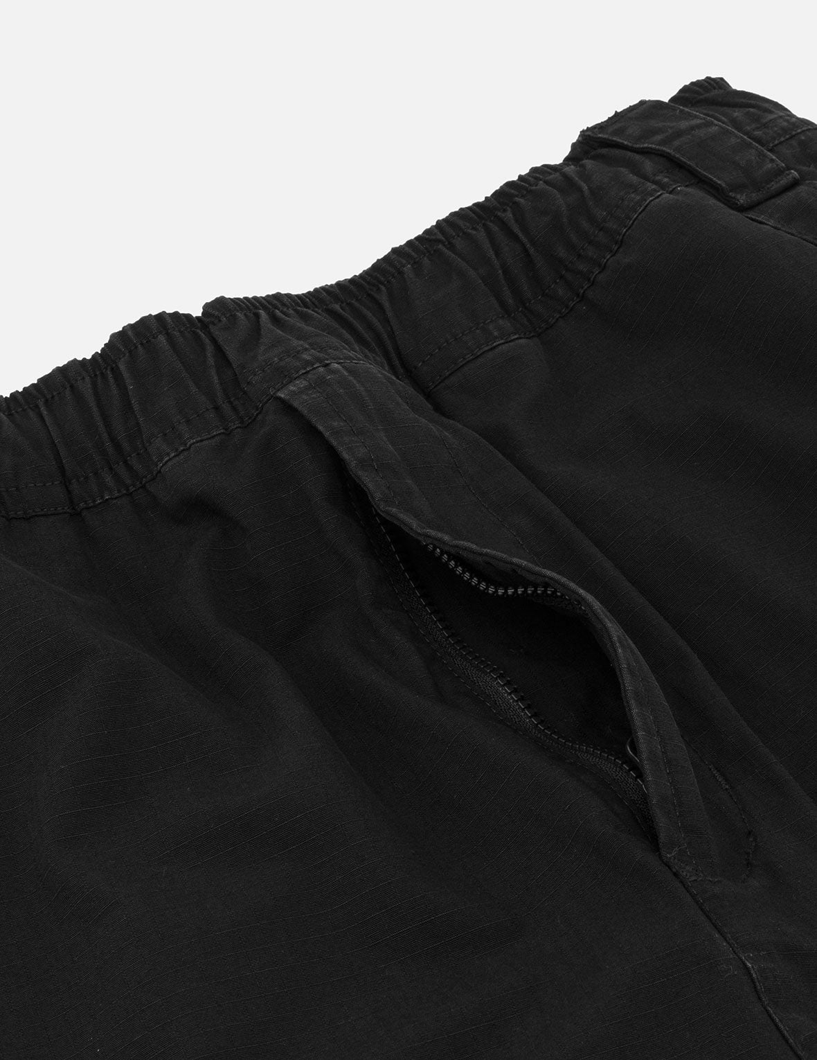 Kamon and "91" Appliqué Embroidery Regular Fit Cargo Shorts - 7
