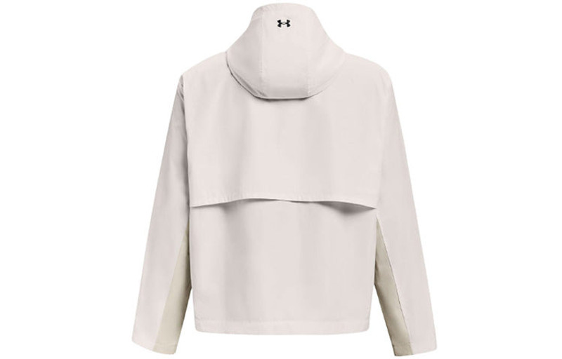 Under Armour (WMNS) Under Armour Project Rock Woven Hooded Jacket White 1361076-112 outlook