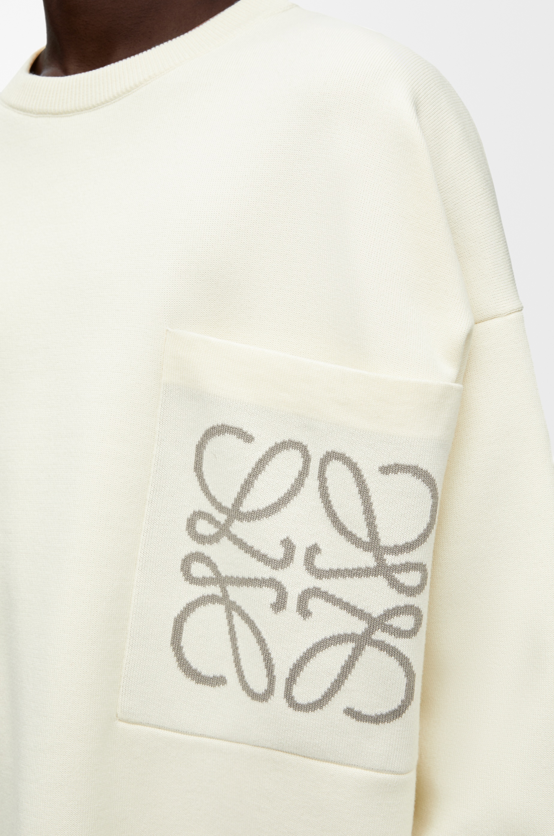 Anagram pocket sweater in cotton and viscose - 5