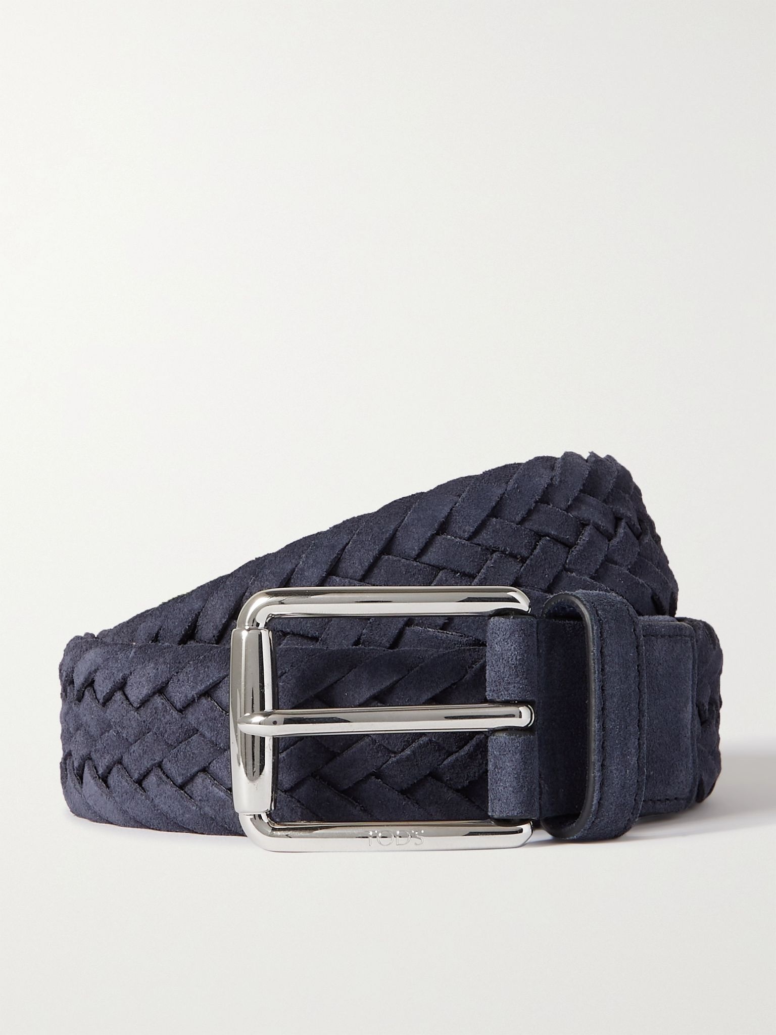 3.5cm Woven Suede Belt - 1