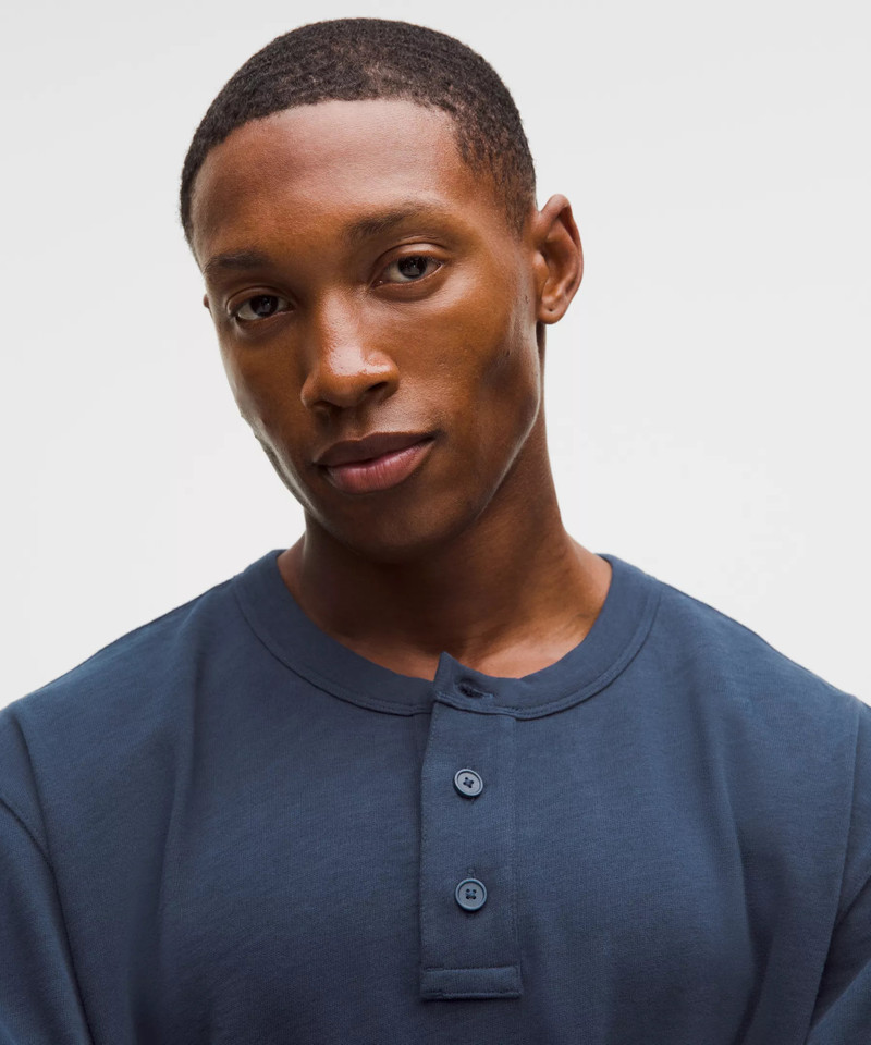 Slub Cotton-Jersey Long-Sleeve Henley 4