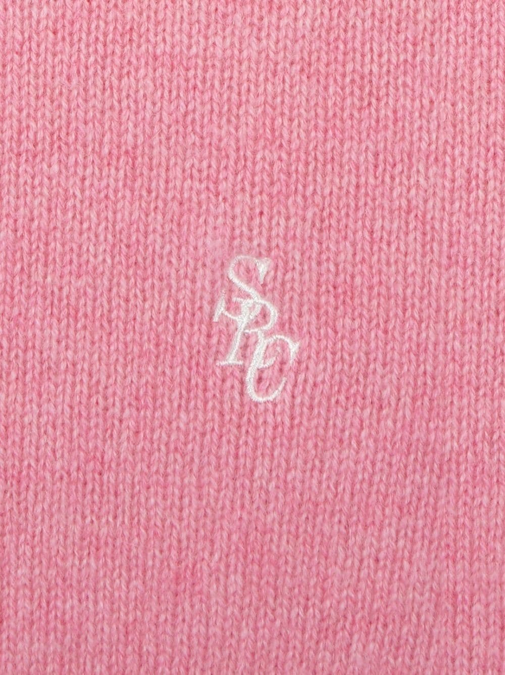 embroidered-logo cashmere jumper - 3