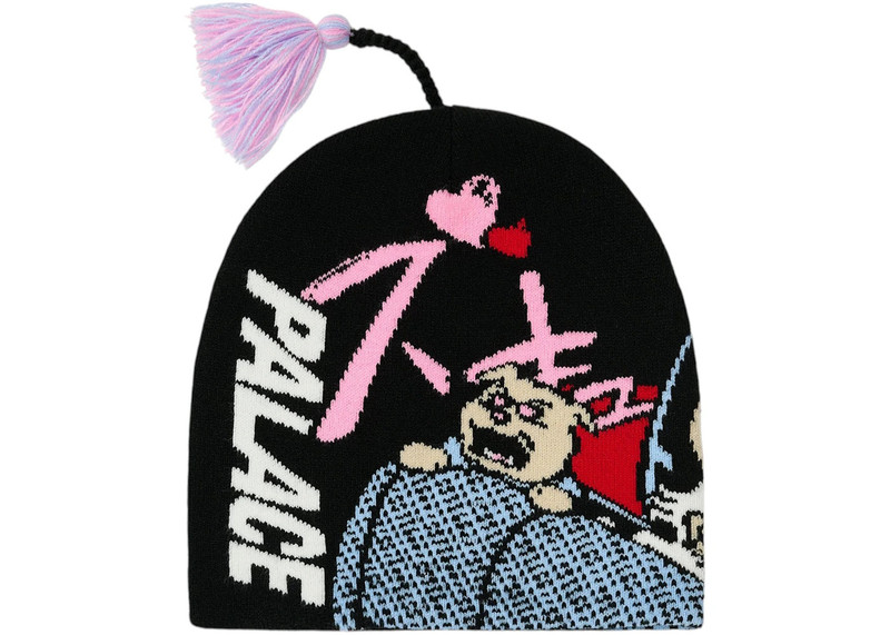 PALACE Palace Rear View Nein Cuff Beanie Black outlook