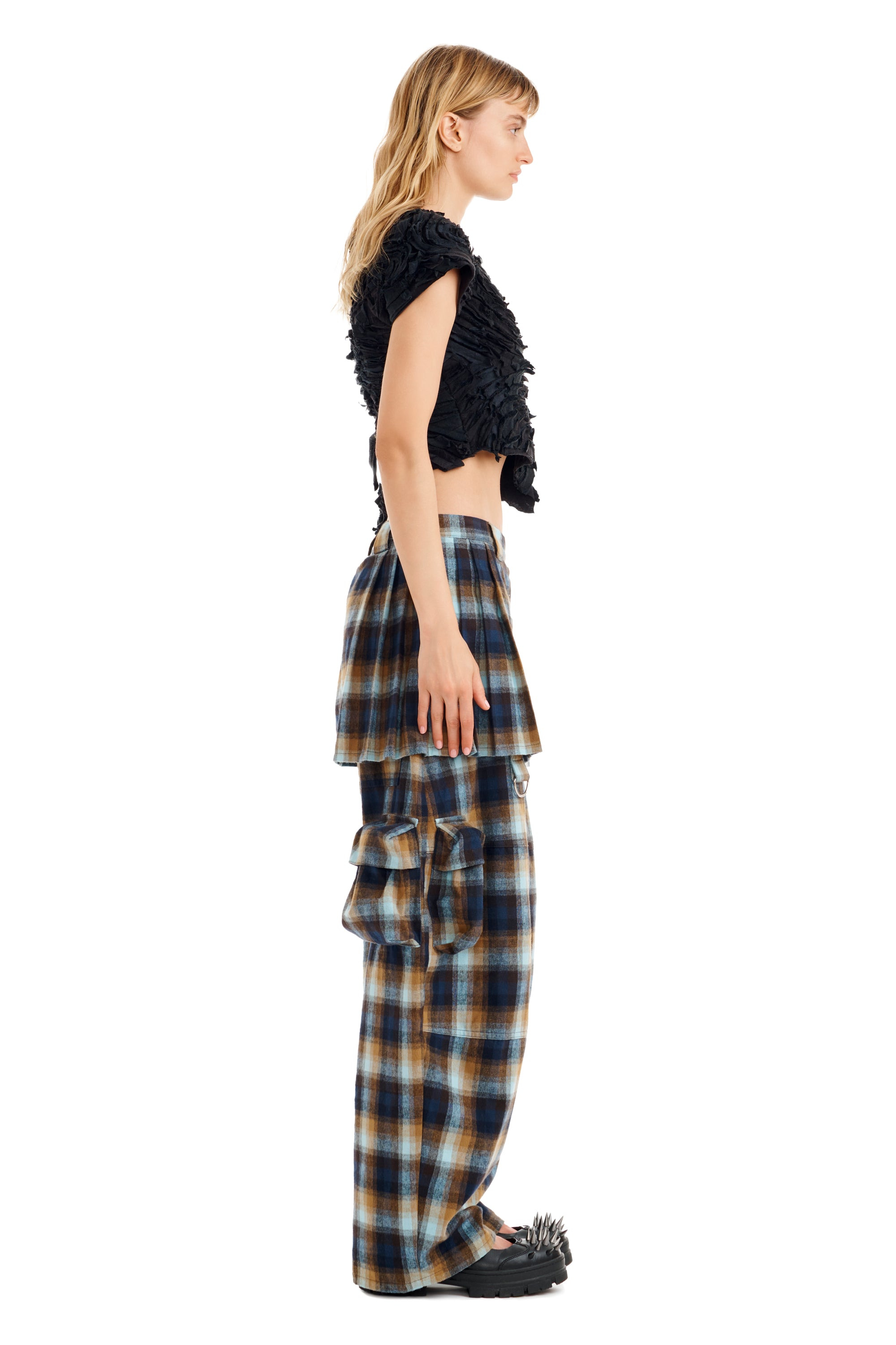BLACK S/S CHIRP TOP - 6