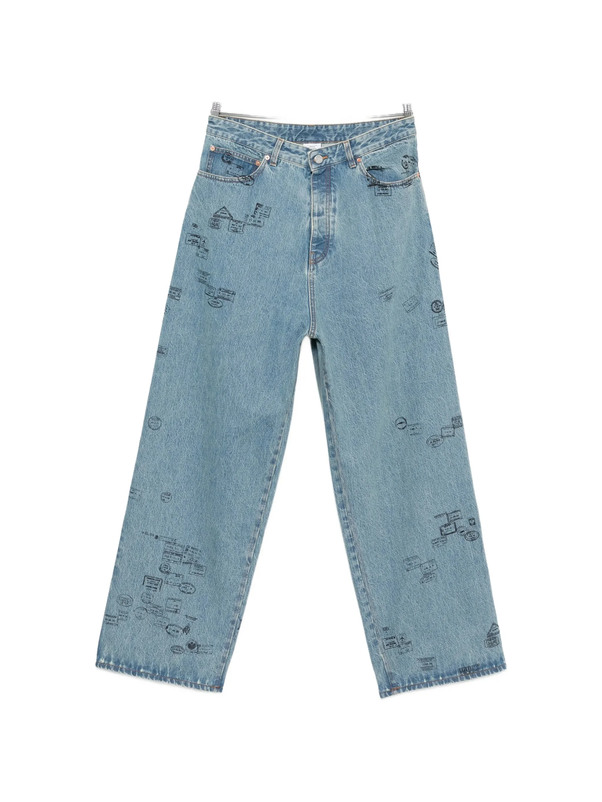 Vetements Stamp-print Jeans - 1