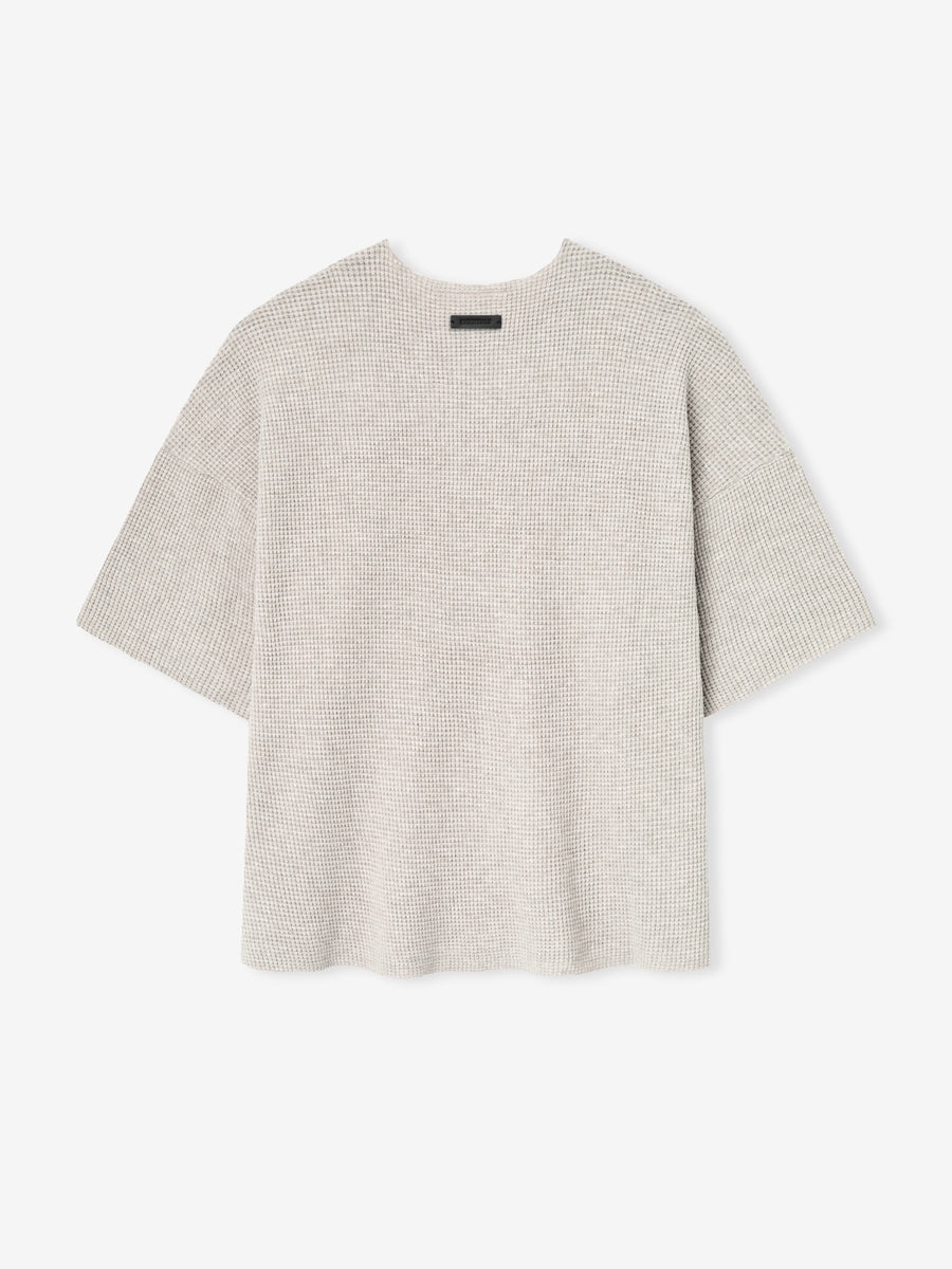 Waffle Short Sleeve Sweater - 3