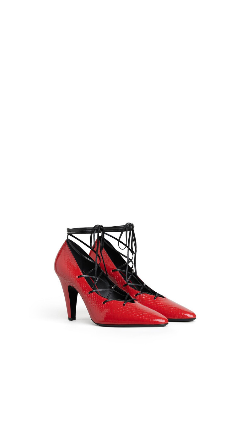 Alaïa CONE LACED PUMPS IN AYERS LEATHER outlook