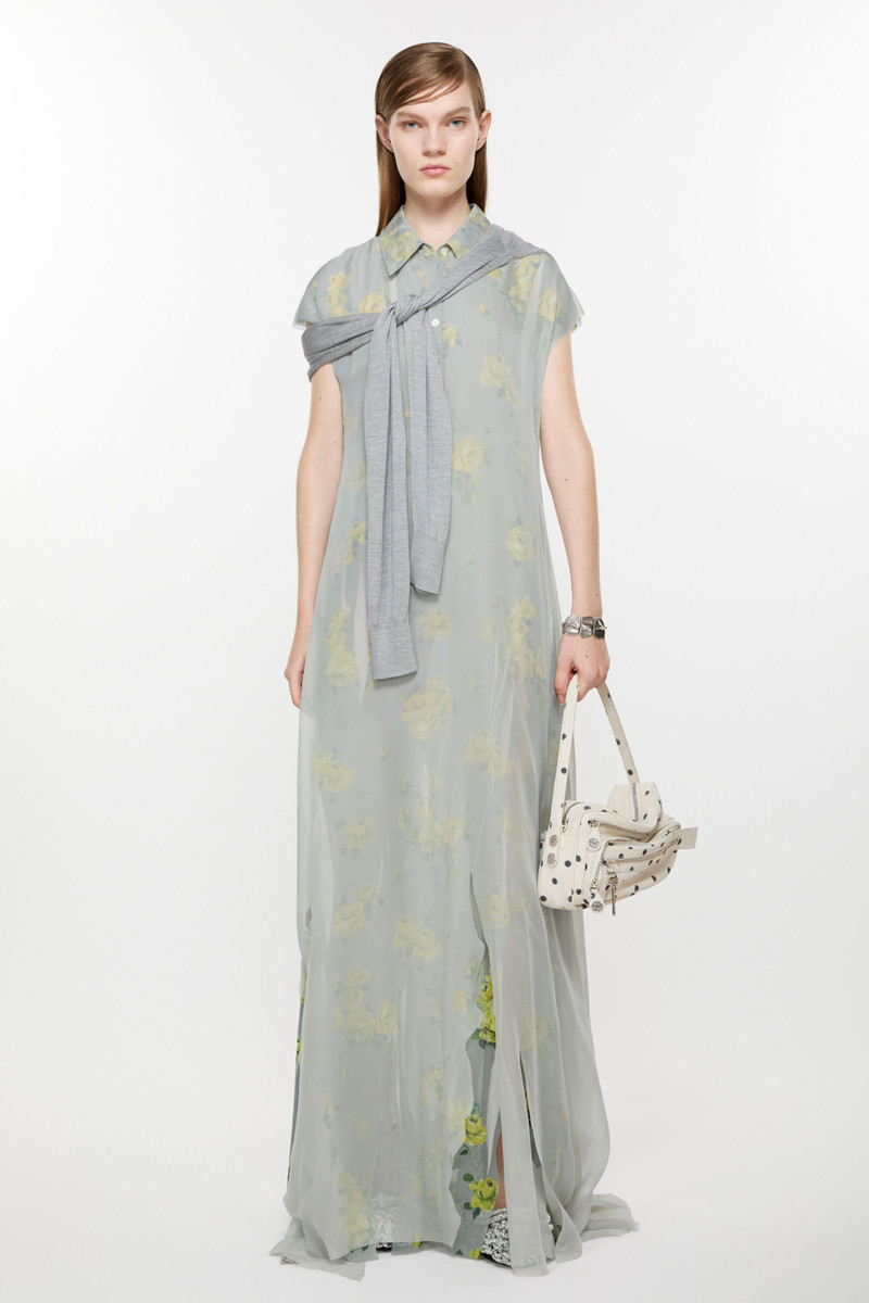 Acne Studios Layered dress - Yellow/grey outlook