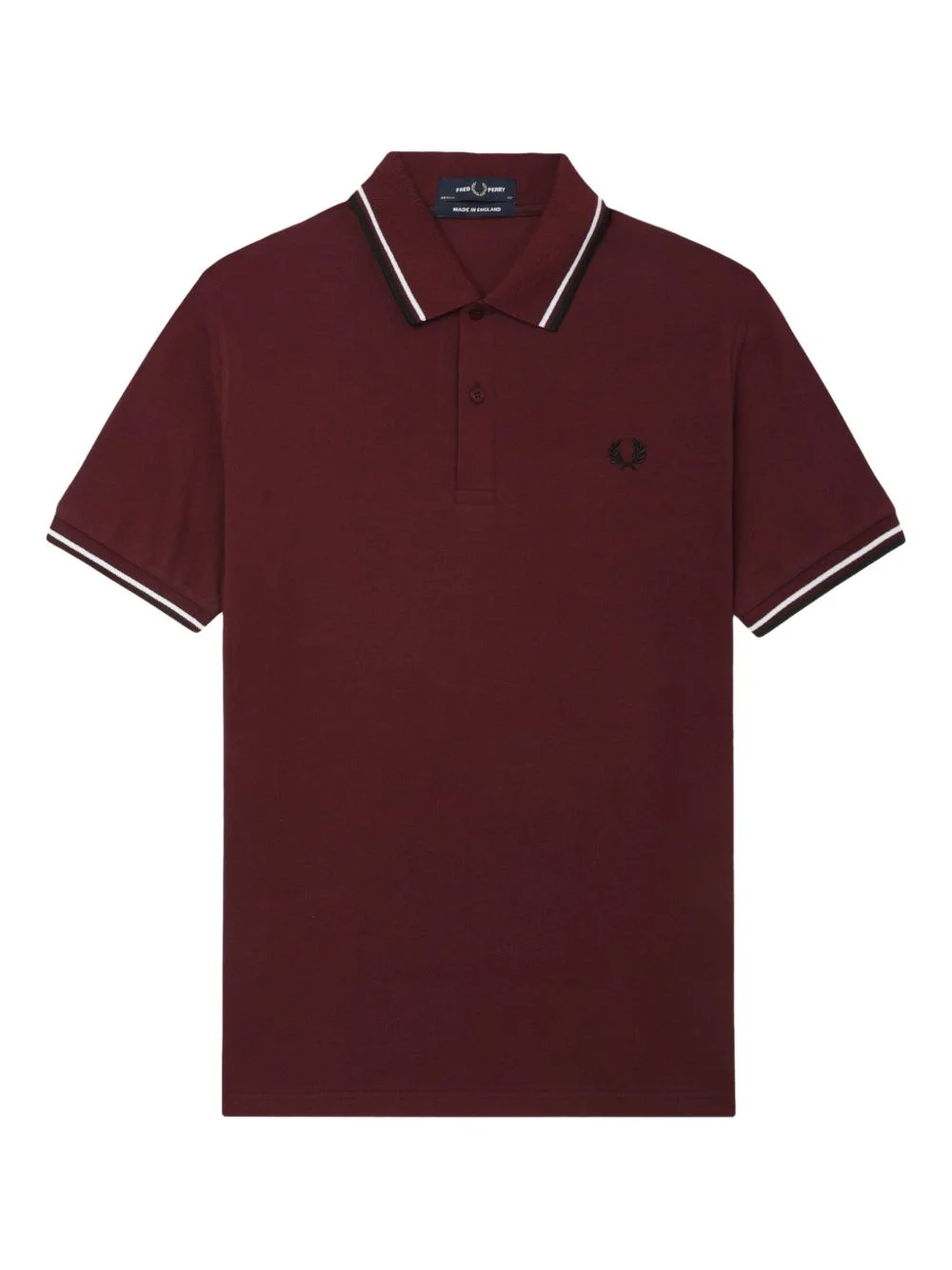 laurel-wreath trim polo shirt - 1