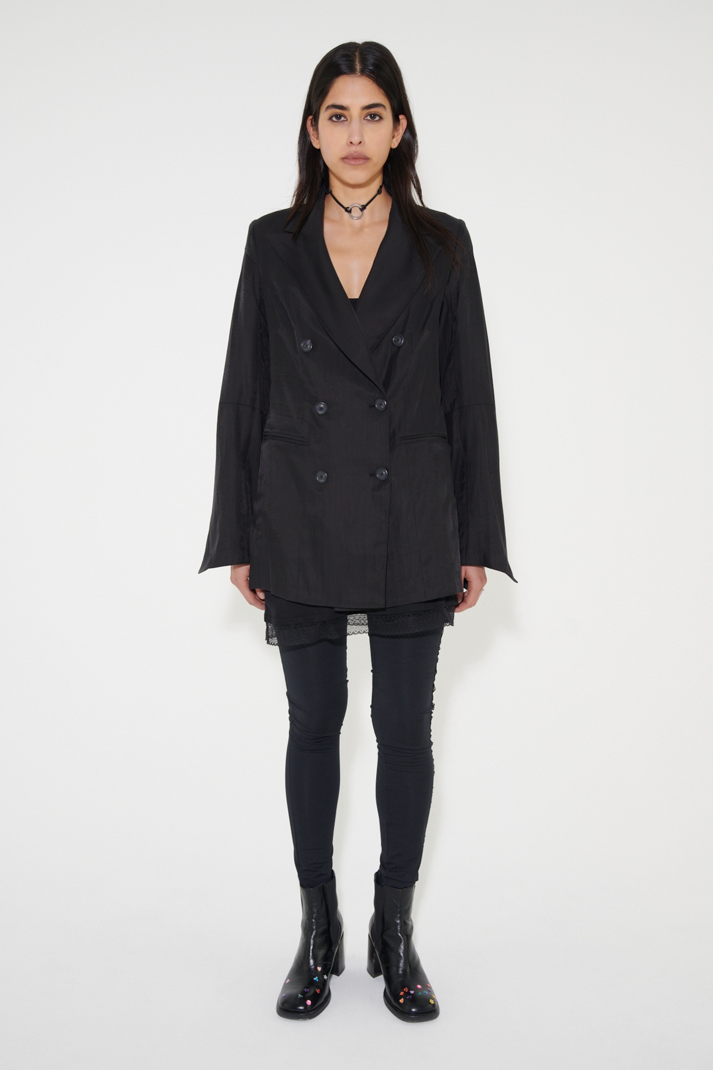DB Flow Blazer Black Experienced Viscose - 1