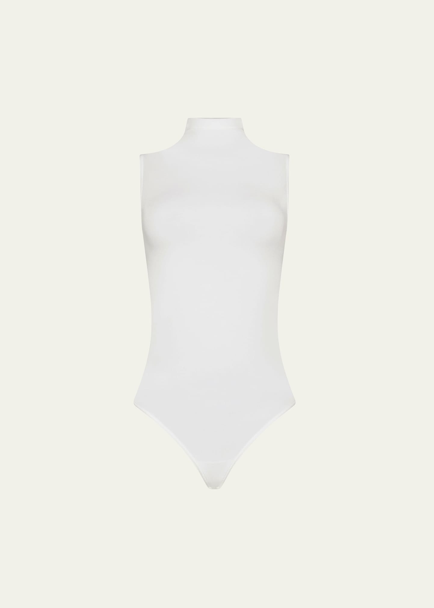 Sleeveless Mock-Neck String Bodysuit - 1