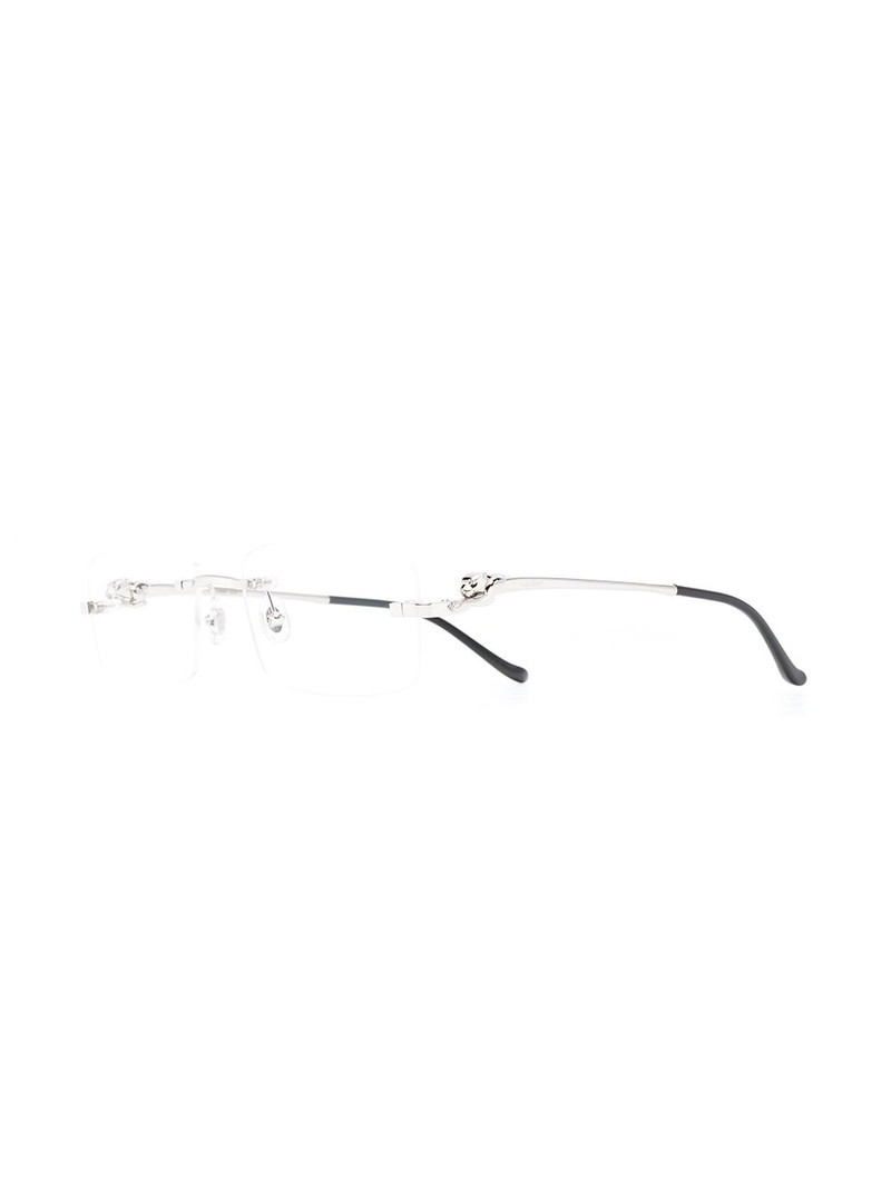 Cartier Panthère rectangle-frame glasses outlook