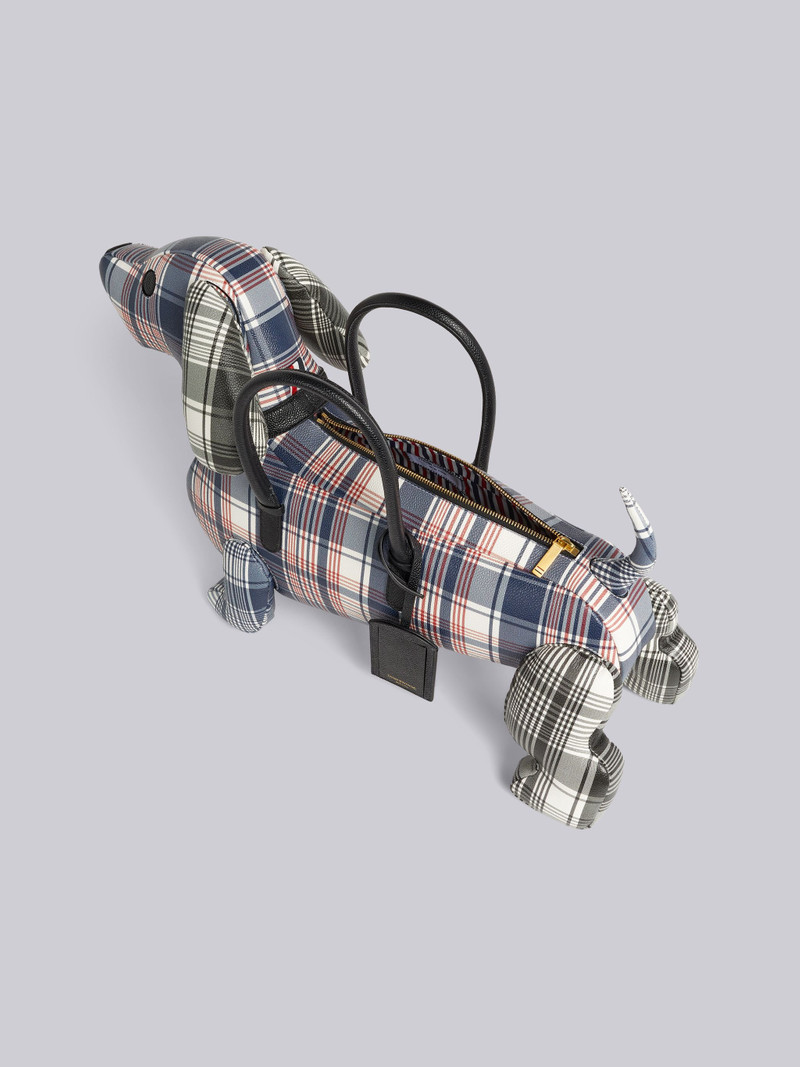 Multicolor Madras Printed Caviar Hector Bag 5