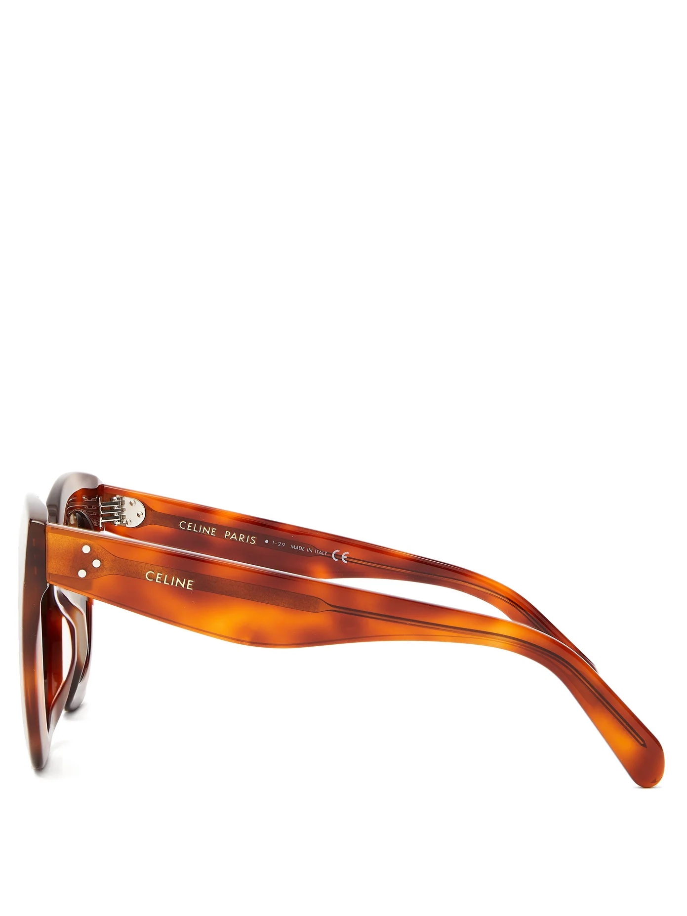 Oversized round tortoiseshell-acetate sunglasses - 4