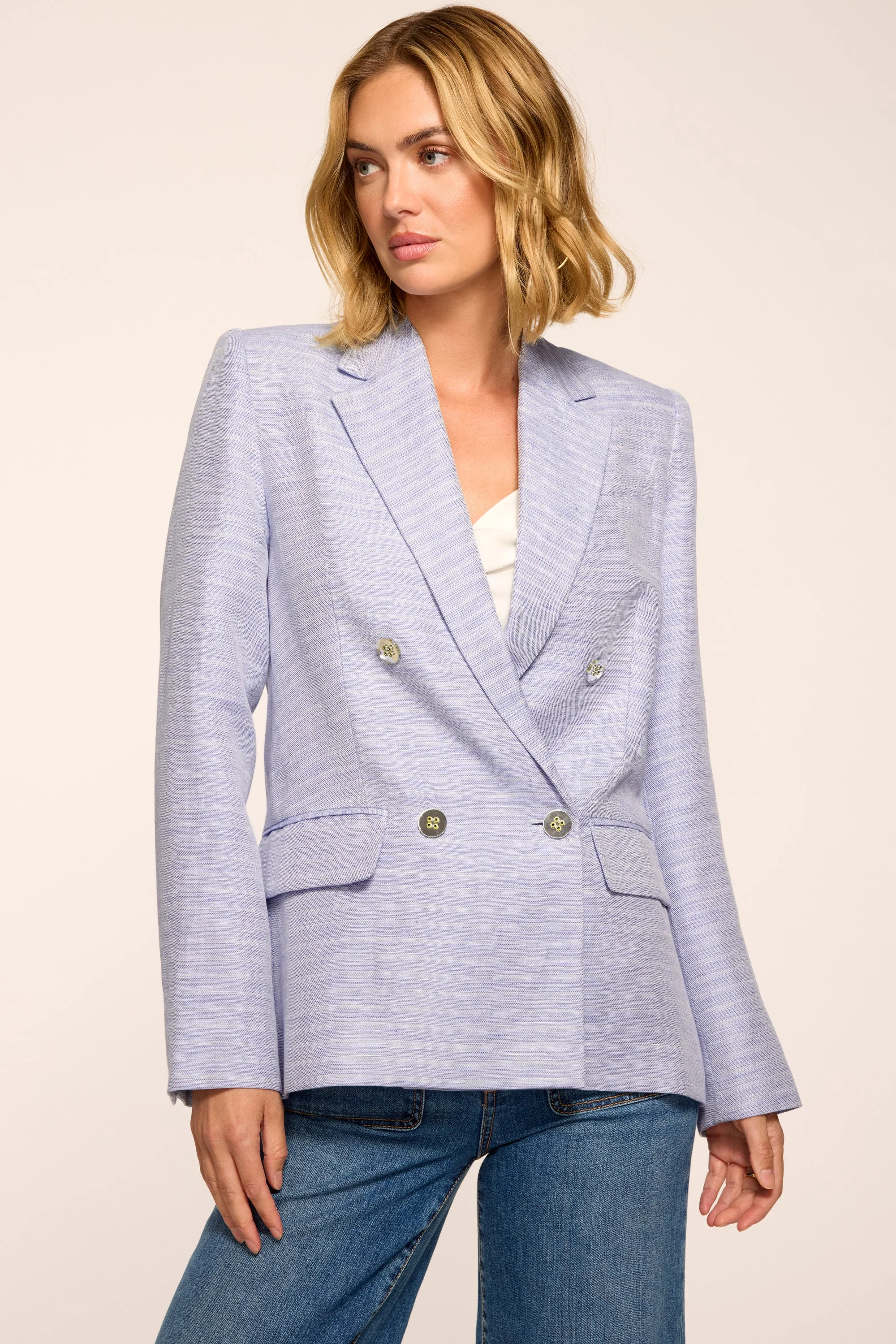 Callie Textured Linen Jacket - 1