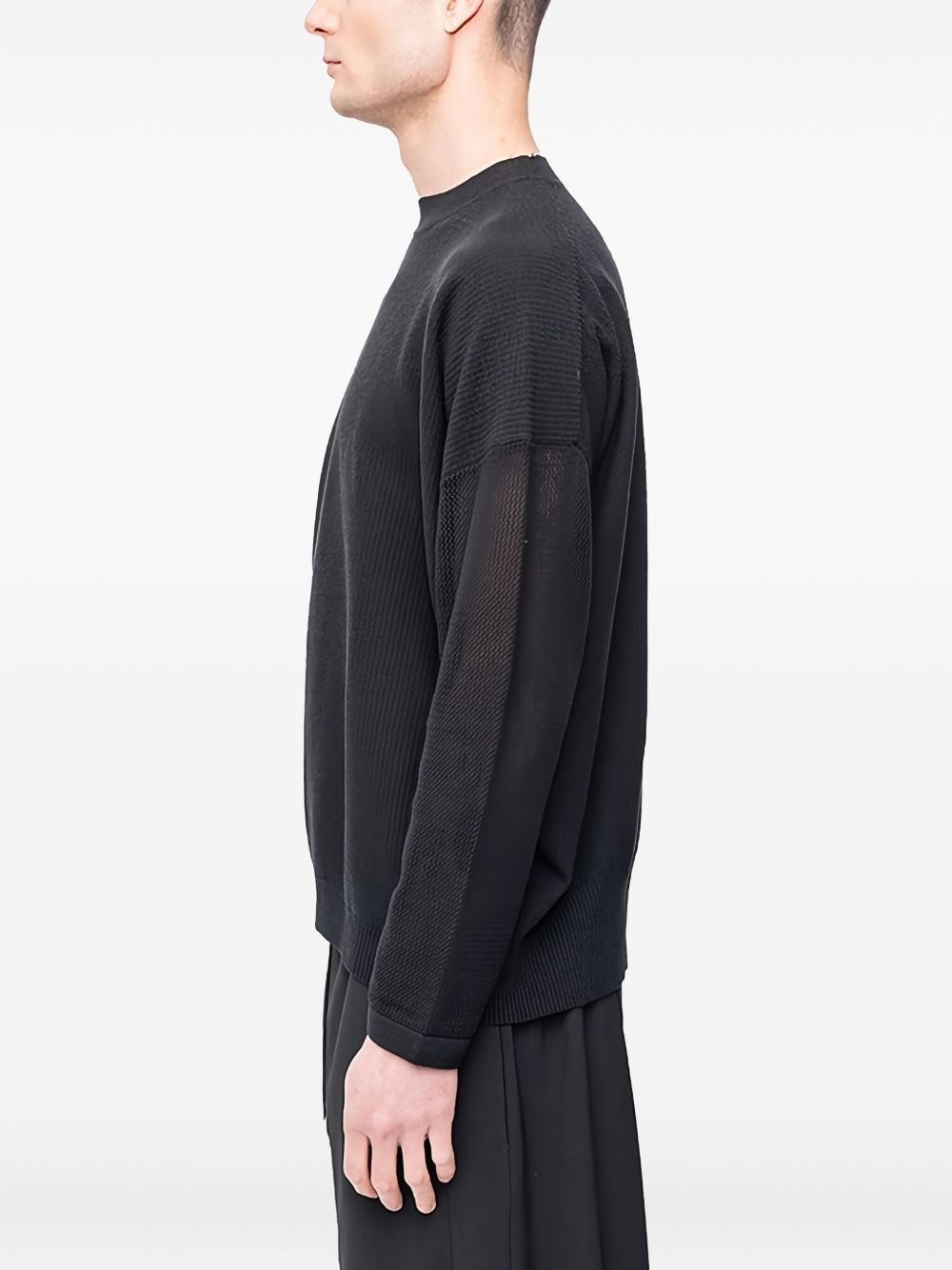 open-knit pullover sweater - 2