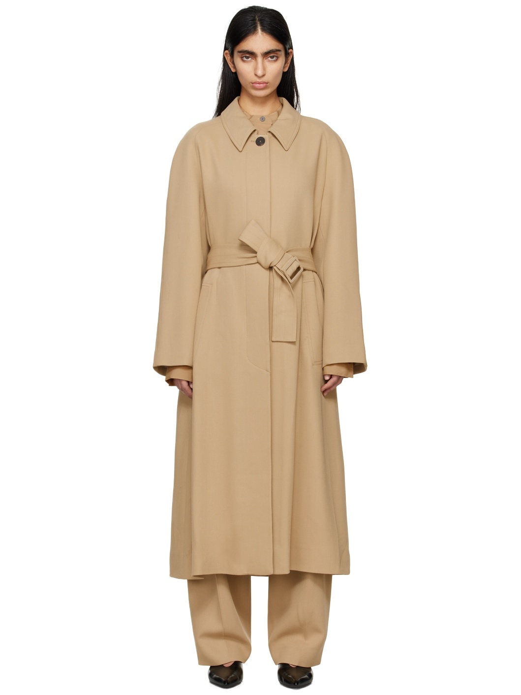 Beige Denali Trench Coat - 1