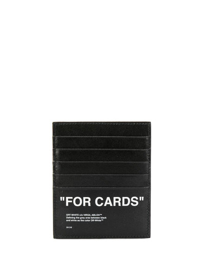 Off-White For Cards print cardholder outlook