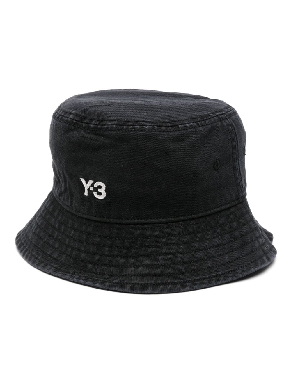 logo-embroidered cotton hat - 1